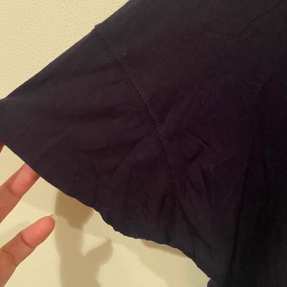 Vince slouchy supersoft oversized navy tee shirt women’s size xs - Picture 4 of 6